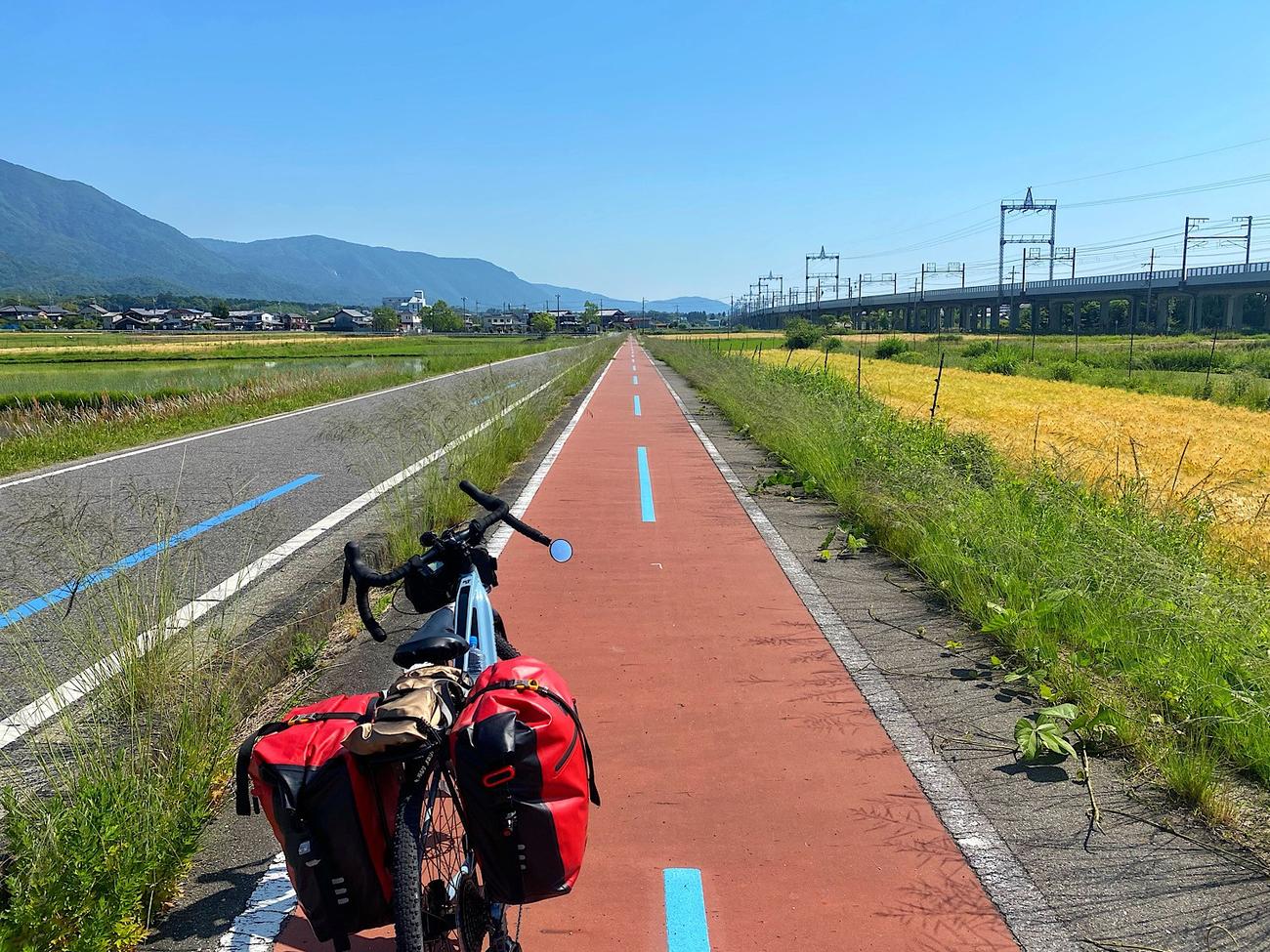 各所にサイクリングロードがあるので走りやすかった