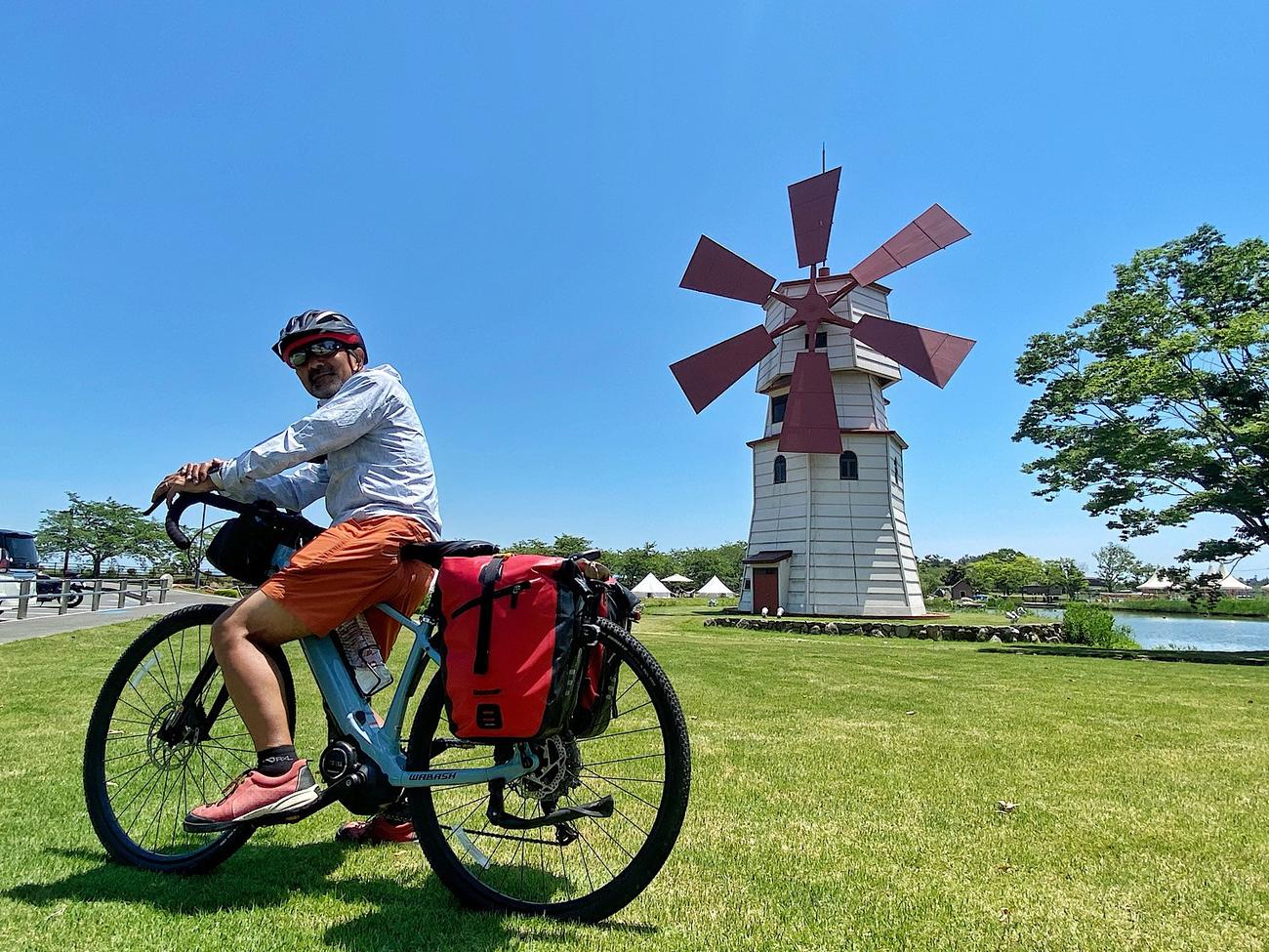 美しい風車が立っているSTAGEX高島
