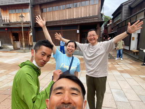 ポンギーのまさきさん&女将のにいなさんが金沢を案内してくれた。楽しい時間となった