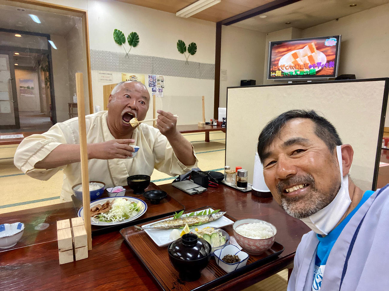 沼田の健康ランドではヨッシーと楽しい時間を過ごした
