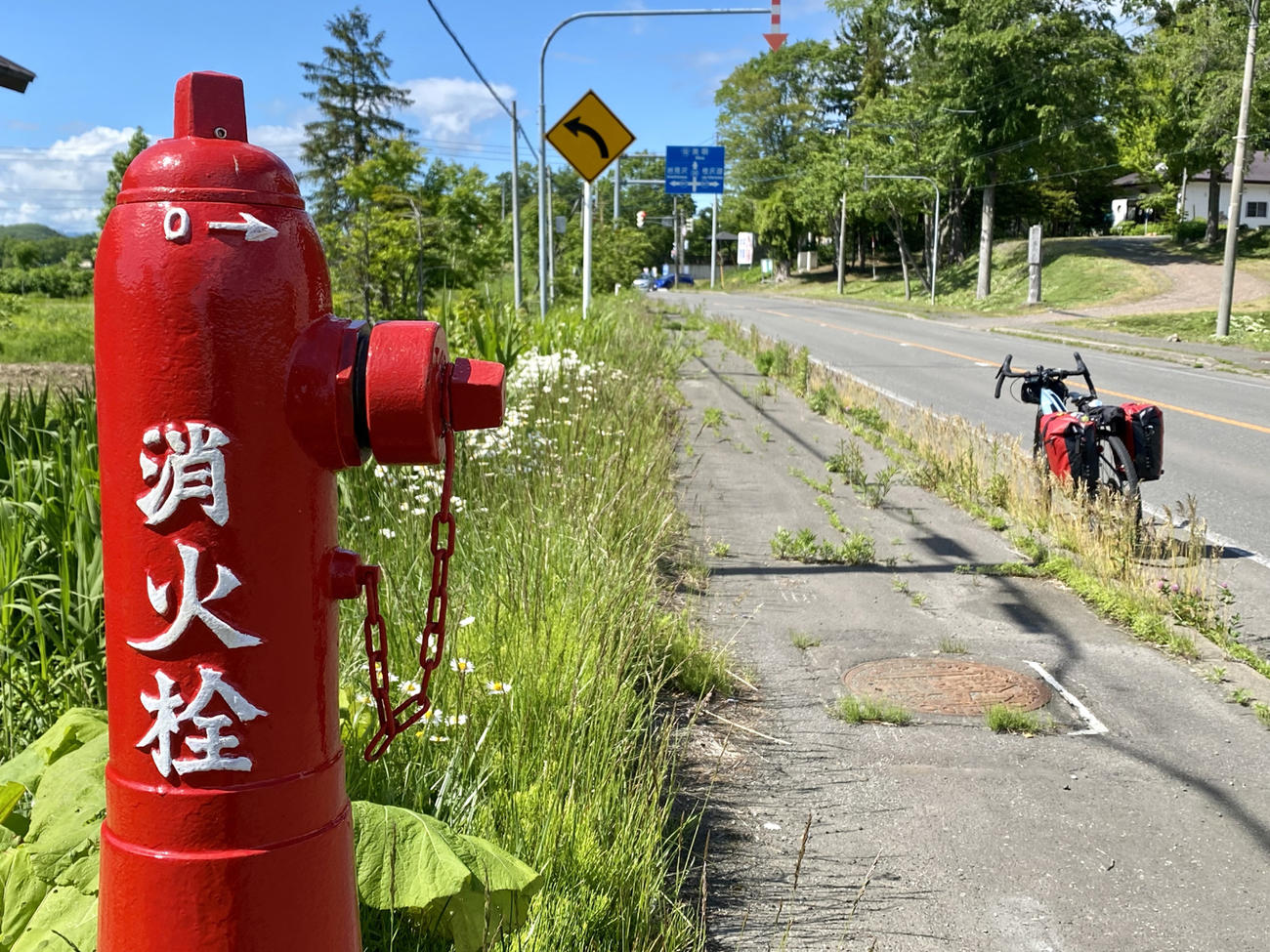 交通量が少ない北海道の道はE-Bike旅向き