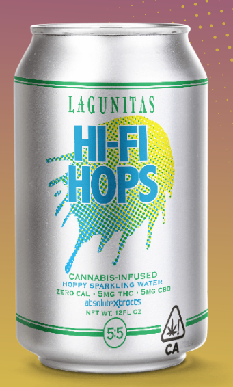 ビール風味の炭酸飲料水には、精神活性作用のある大麻成分THCが含まれています(写真はラグニタス・ブリューイングの公式HPより)