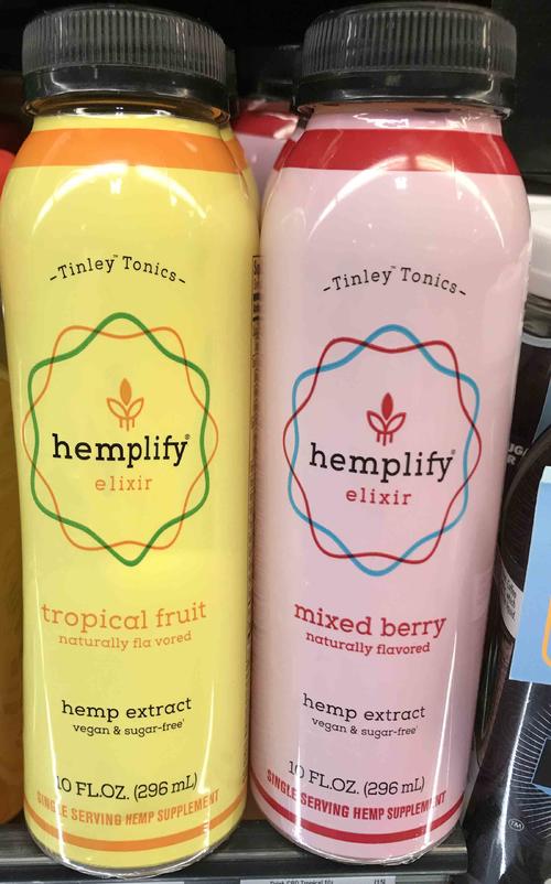 ヘンプオイル入りドリンクなど、CBD入りのドリンクはロサンゼルスのマーケットなどでも多数売られています