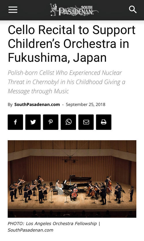 地元紙サウス・パサデナ・ニュースで紹介された記事
