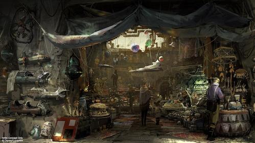 「スター・ウォーズ」ギャラクシーの住人が作ったと思わしきキャラクターのぬいぐるみやおもちゃなどを売る「トイダリアン・トイメーカー」もあります（写真はディズニーランド公式HPより）