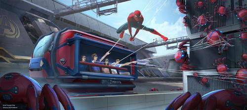 「スパイダーマン」をテーマにした新しいアトラクションも誕生予定です　(c) Disney