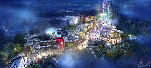 今年オープン予定の新テーマランド「アベンジャーズ・キャンパス」のイメージ　(c) Disney