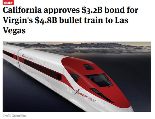 南カリフォルニアとラスベガスを結ぶ高速鉄道の実現を伝えるメディア