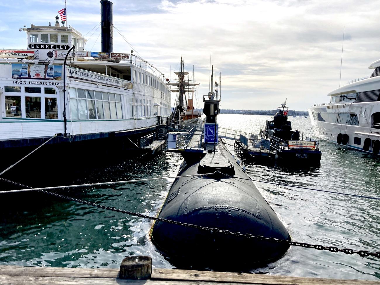 海事博物館ではかつてのソビエト海軍の潜水艦B-39も展示されています