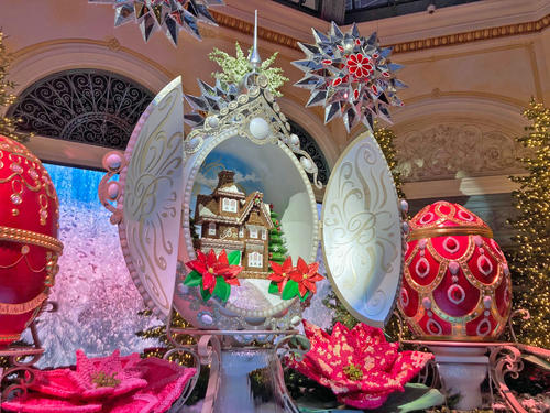 ベラージオの植物園のクリスマス特別展示