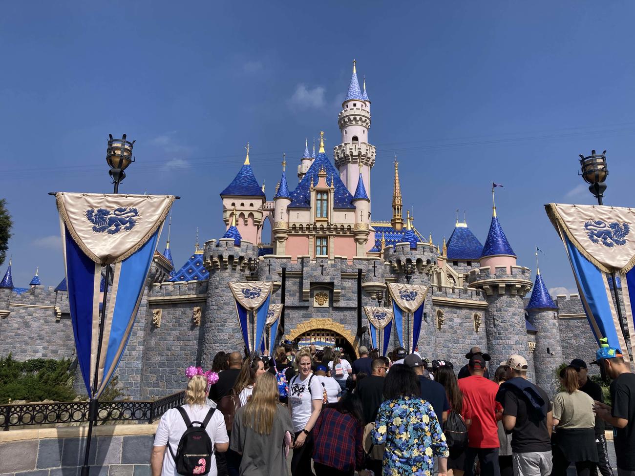 ディズニーランドの眠れる森の美女の城