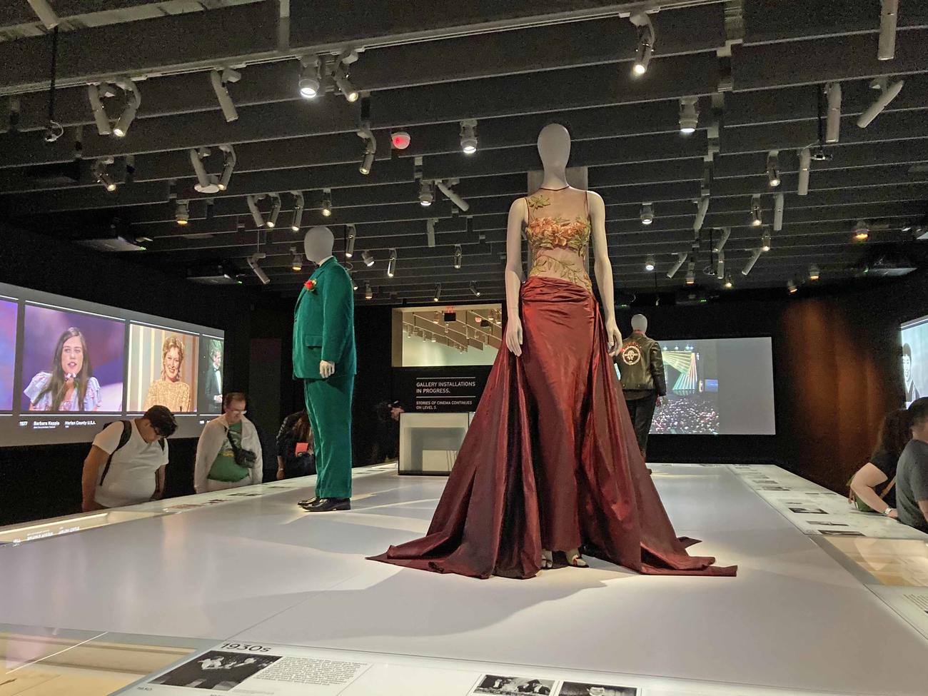 アカデミー賞授賞式の歴史が一目で分かる展示コーナー