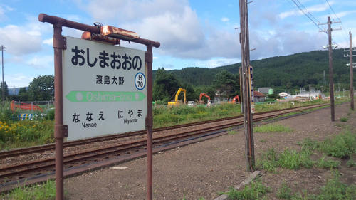 〈6〉2013年の渡島大野駅ホーム