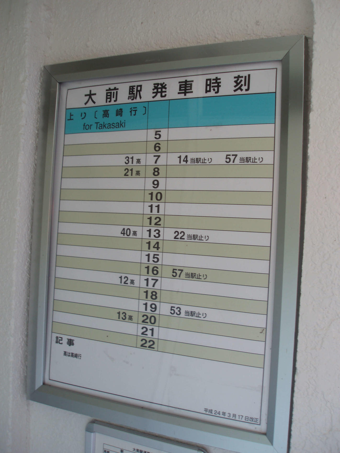〈7〉当時は1日5往復だった