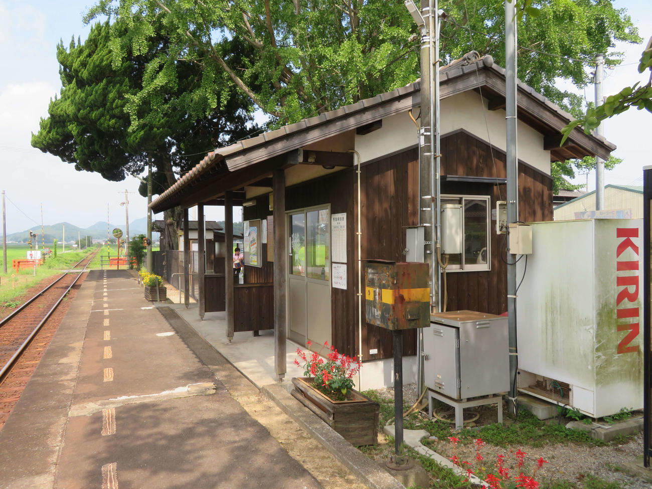 〈4〉網引駅のホーム