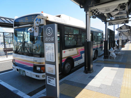 〈2〉因美線の旅はバスで出発