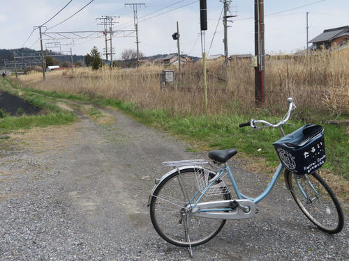 〈4〉関ケ原の戦いにちなにんだレンタサイクル「えけい号」と新垂井のホーム跡