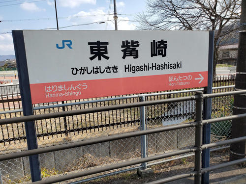 〈7〉なかなか書けないし読めない東觜崎の駅名標