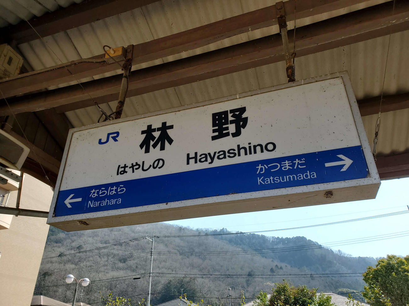〈10〉林野駅の駅名標