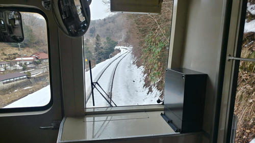 （10）芸備線を備後落合へ進むと雪が深くなってきた