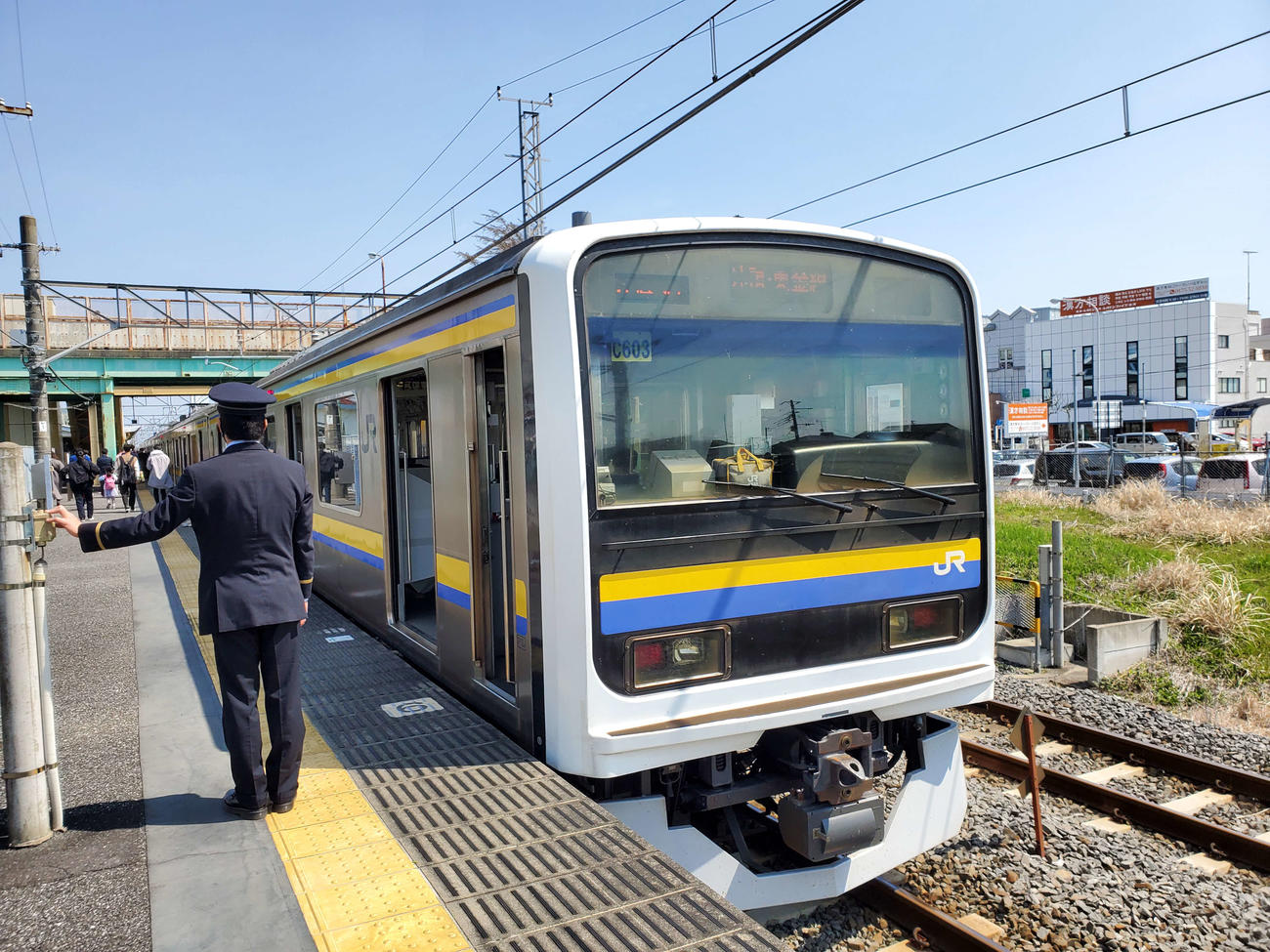 〈2〉発車時の様子