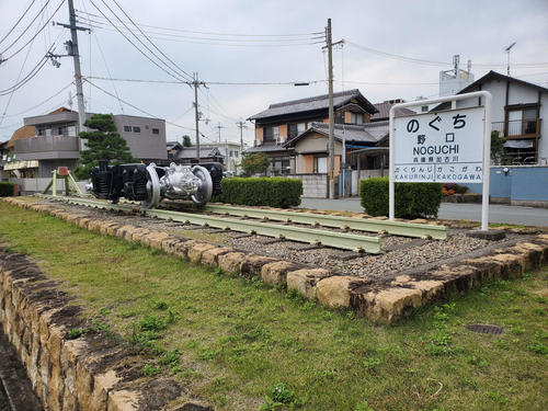 <1>野口駅跡。ここで国鉄高砂線と別府鉄道野口線が接続していた