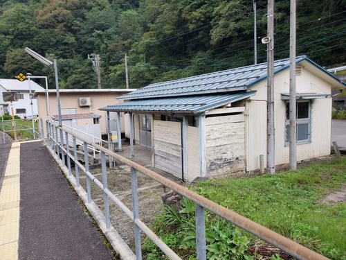 〈15〉北小谷のホームと駅舎