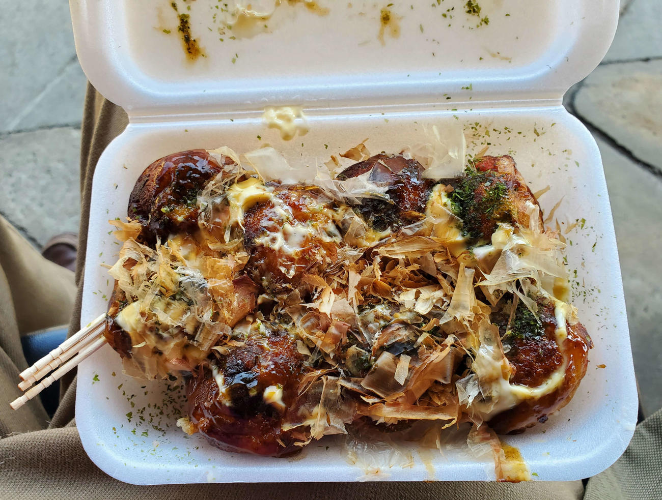 〈14〉お昼はたこ焼きとなった