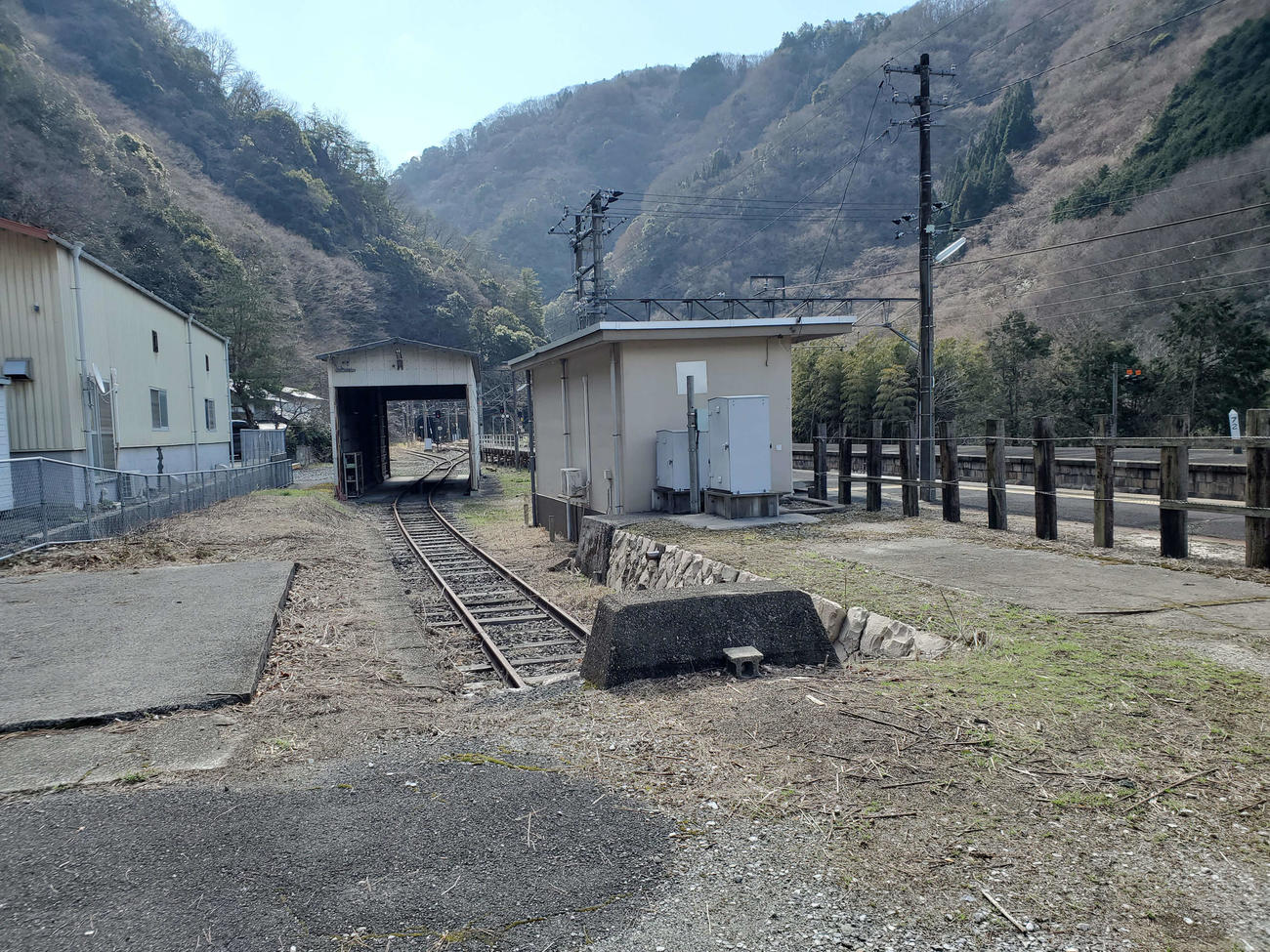 〈15〉備中神代には留置線が残る