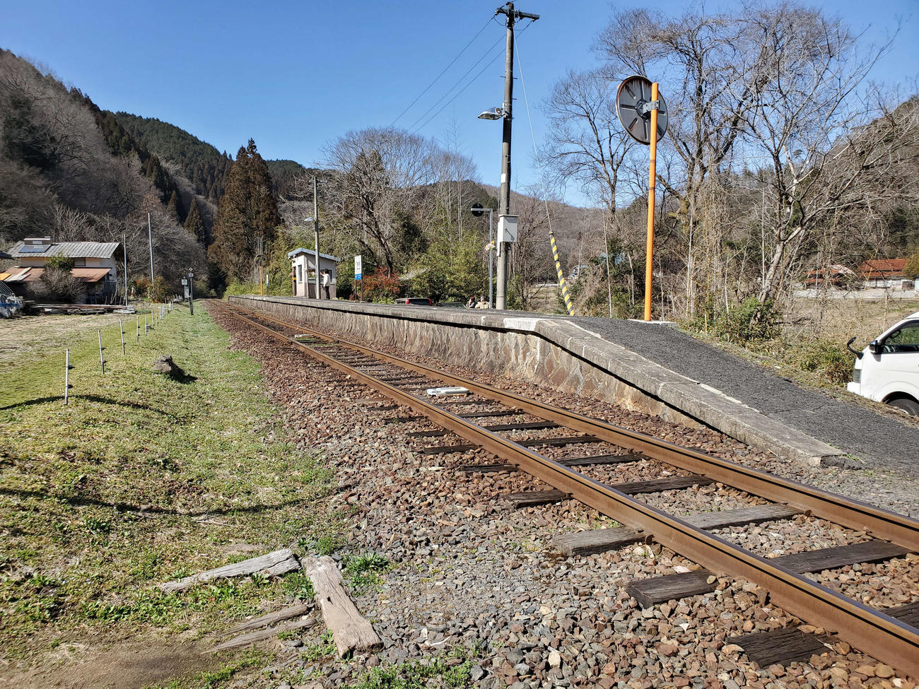 〈1〉内名は待合所のみの棒状駅