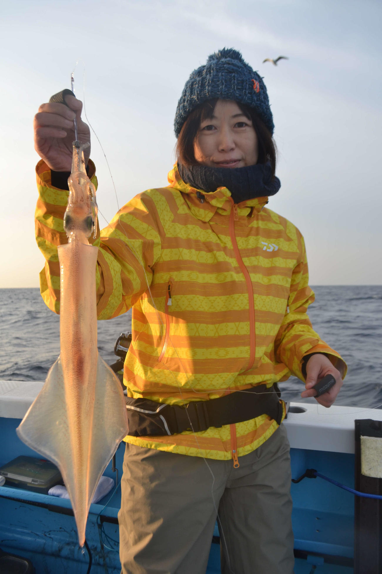 獲物の重みに生命力を感じた内山さん