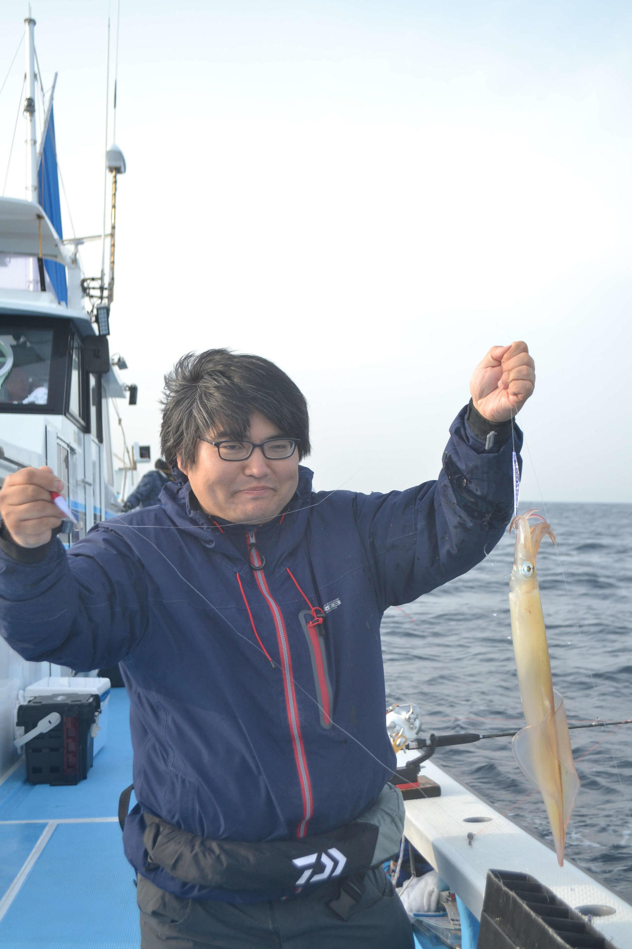 宝生丸初乗船の坂間さん、最後に4点掛けで締めてくれました