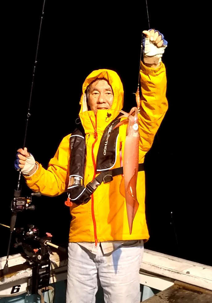吉田さんも40センチをゲット