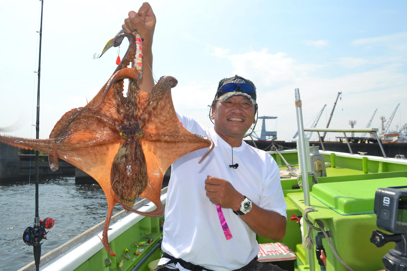 さすがクローザー。大魔神、最後に2キロのマダコを釣り上げ、締めてくれました