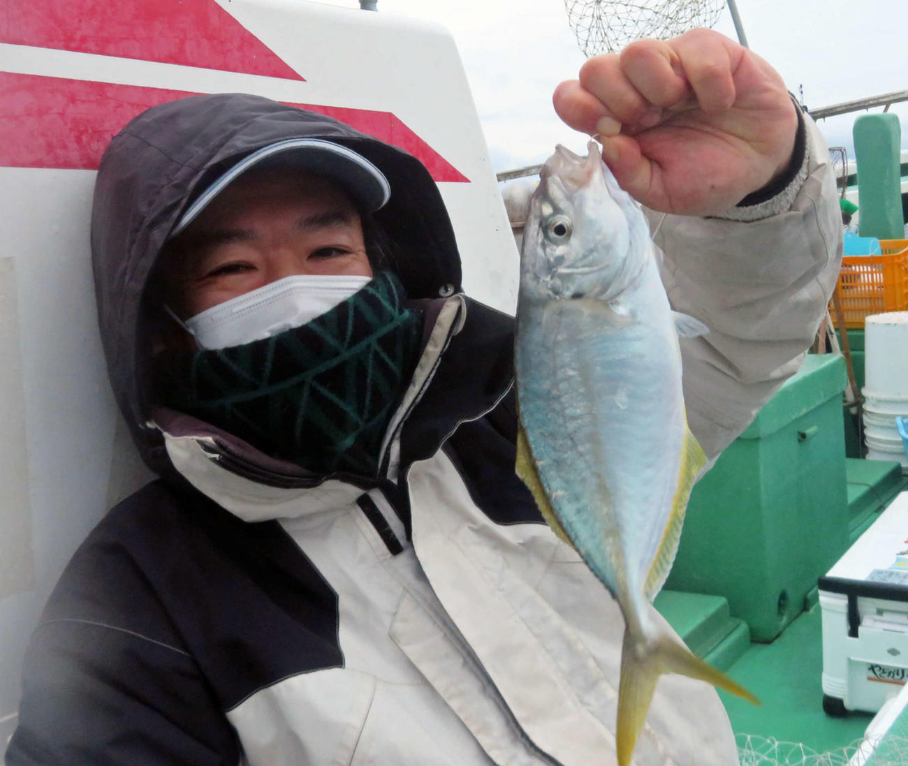 シマアジ好調継続中！小ぶりながら本命シマアジを釣り上げた田中宏司さん