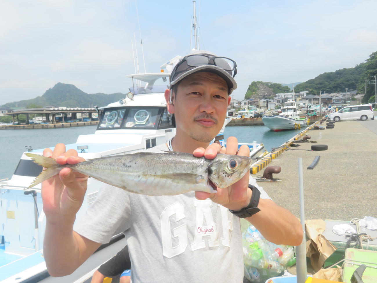 アジ最大は大橋さんの40センチ