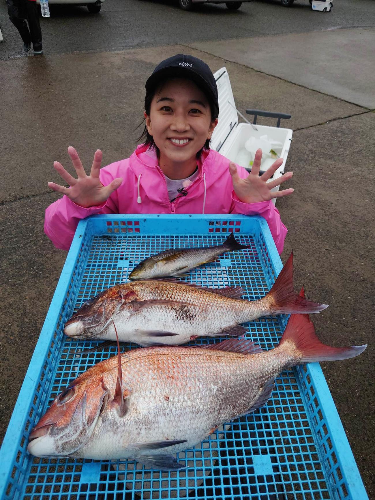 取材前日、カンバクのロケで本命を釣り上げたリーダー