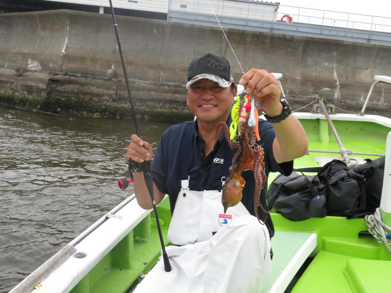 400＆600グラムを先に釣り上げた大魔神だったが…