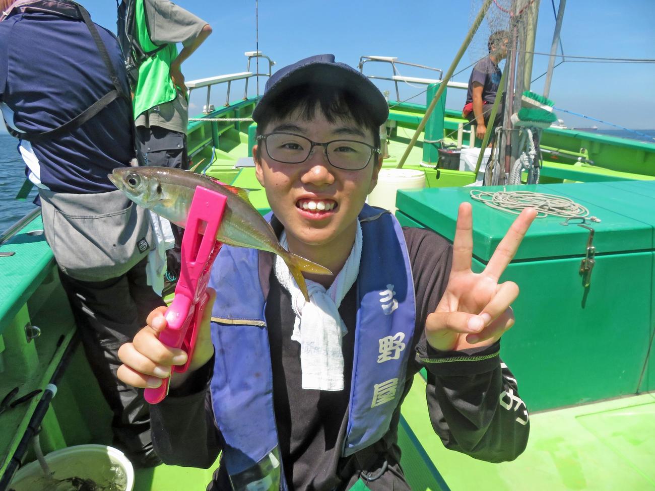 「楽しい！」を連呼した武士祐也くんもピースサイン！