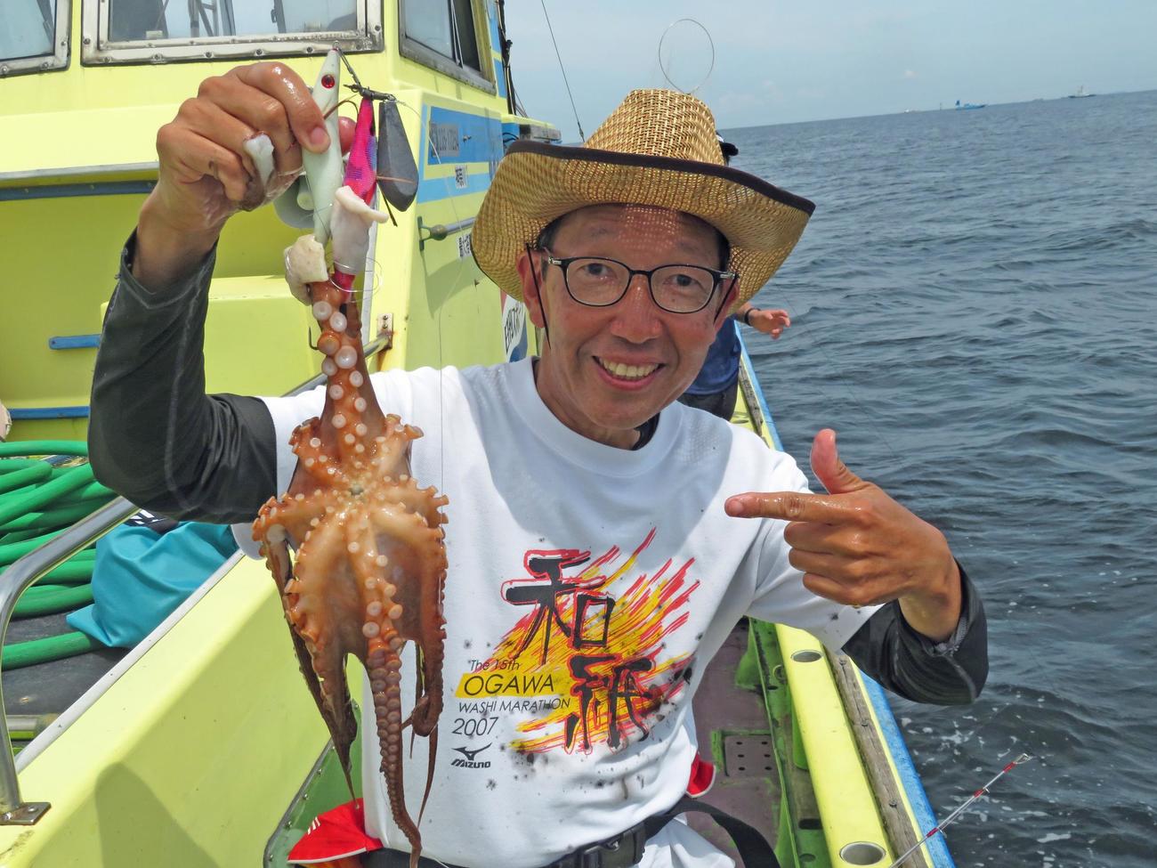 大魔神との釣り対決で史上初の連勝を果たした松本アナ