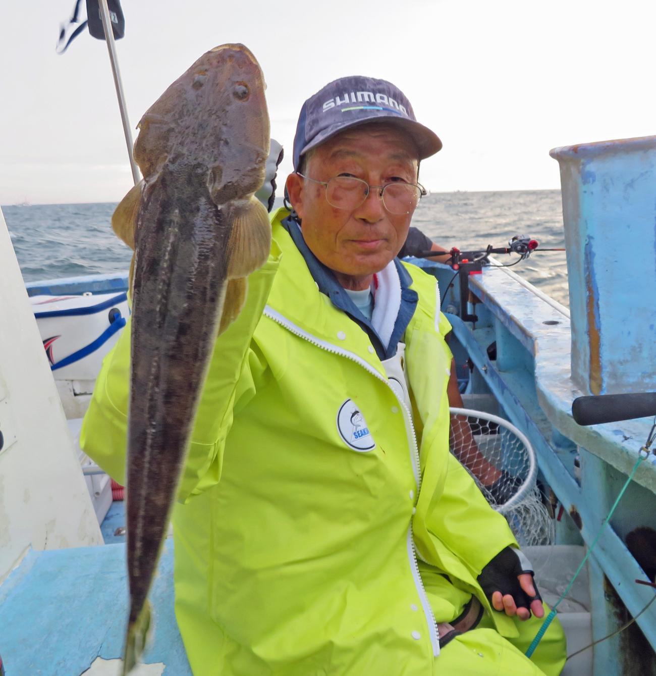 大友さんは高級ゲストのマゴチもGET