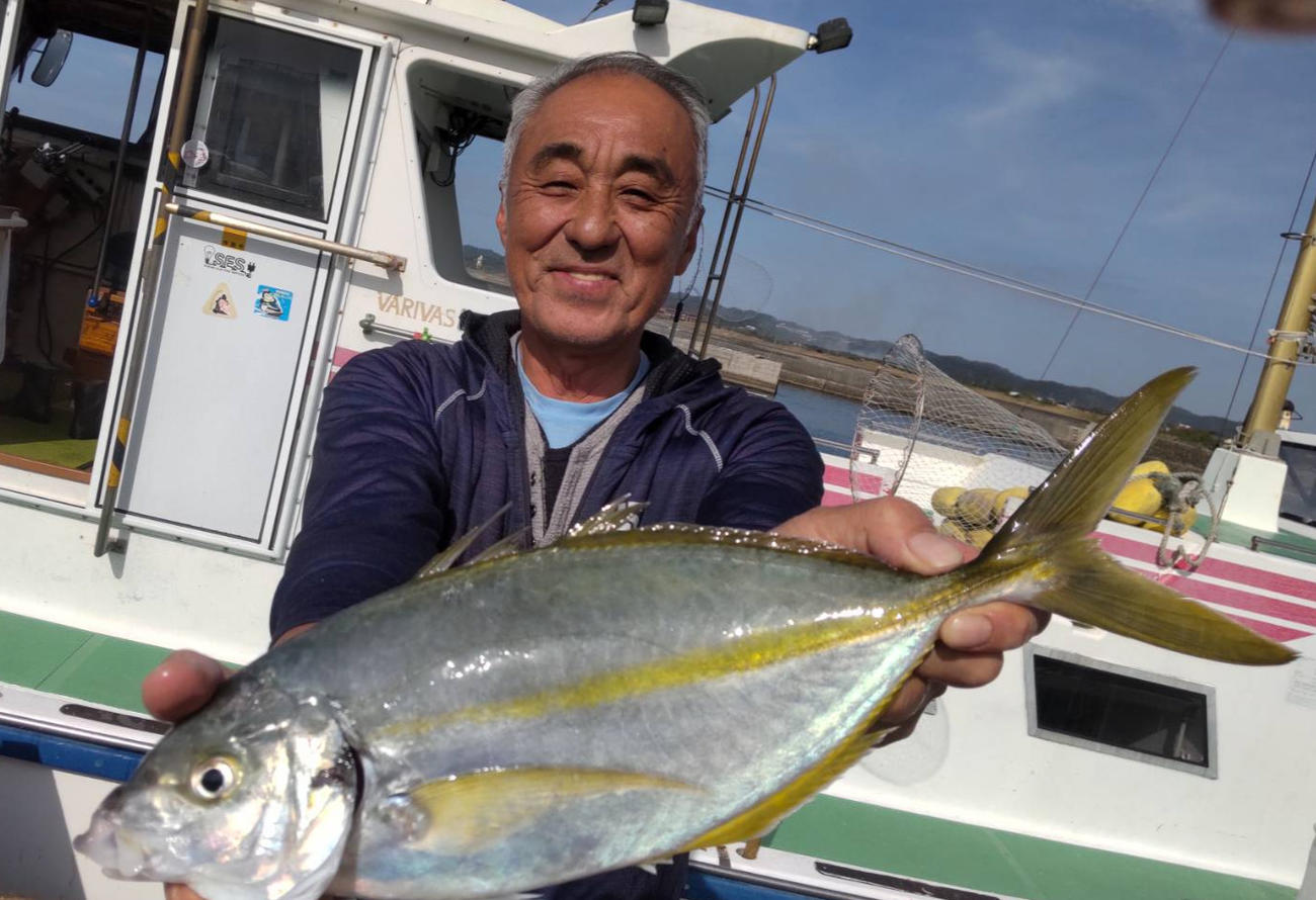 1キロ超ゲットに笑顔が漏れた