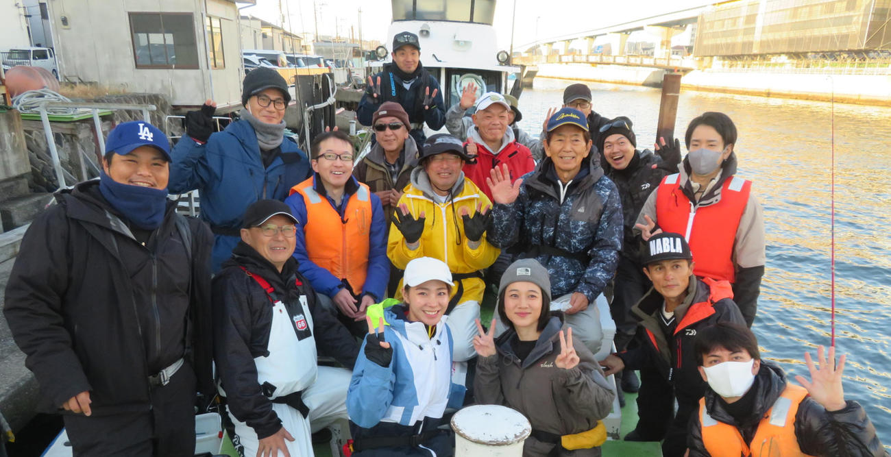 2023第4回釣りちゃんカップの参加者たち。初挑戦者を含め参加者全員が本命ゲットもゲスト2人は…