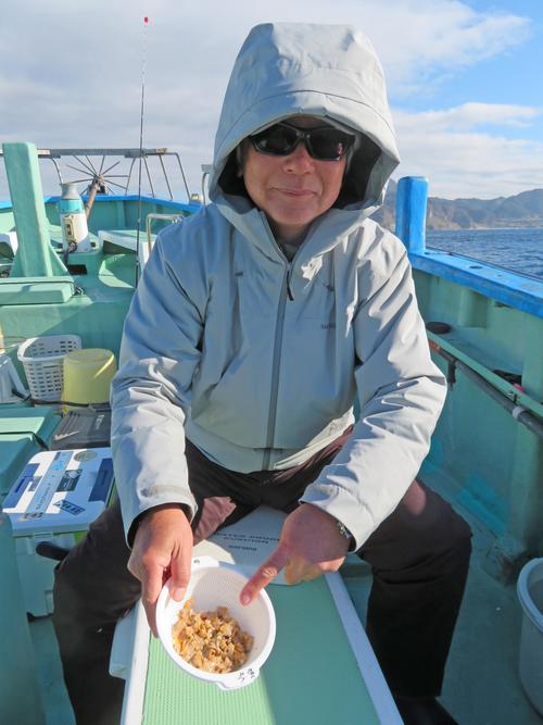 カワハギ歴40年の宮本英彦氏がもっともこだわるポイントに餌を挙げた