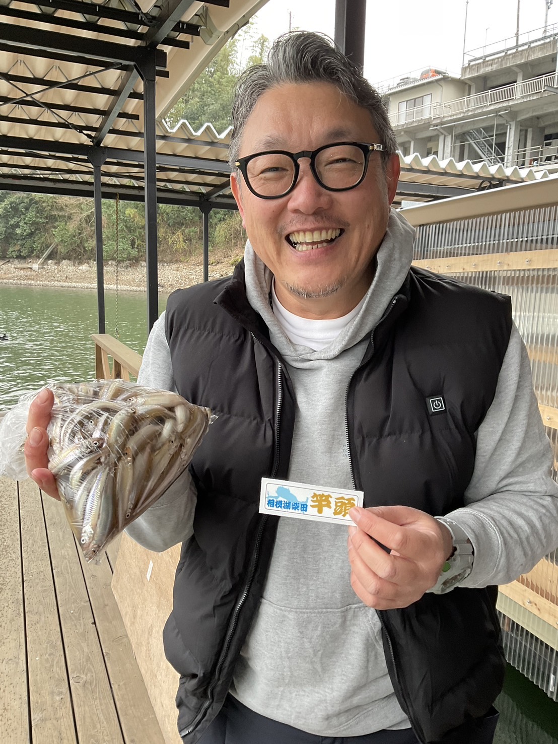 相模湖「柴田」のハウスワカサギでサオ頭獲得の斉藤仁さん