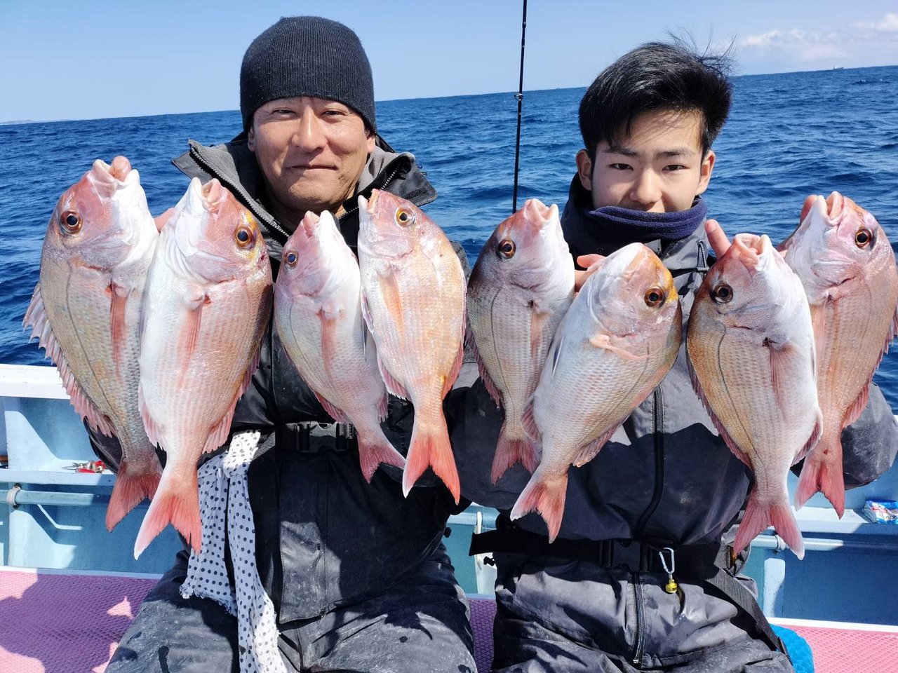 ひとつテンヤの飯岡「梅花丸」ではトップ30匹と数好調