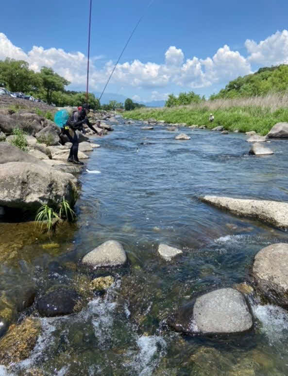 1日に解禁した那珂川の黒磯地区の風景
