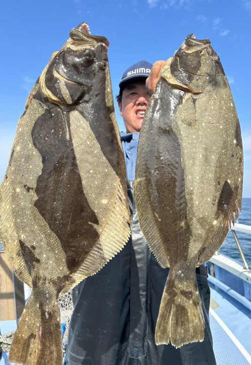 鹿島沖のヒラメ釣りは解禁初日から2キロ級を連発