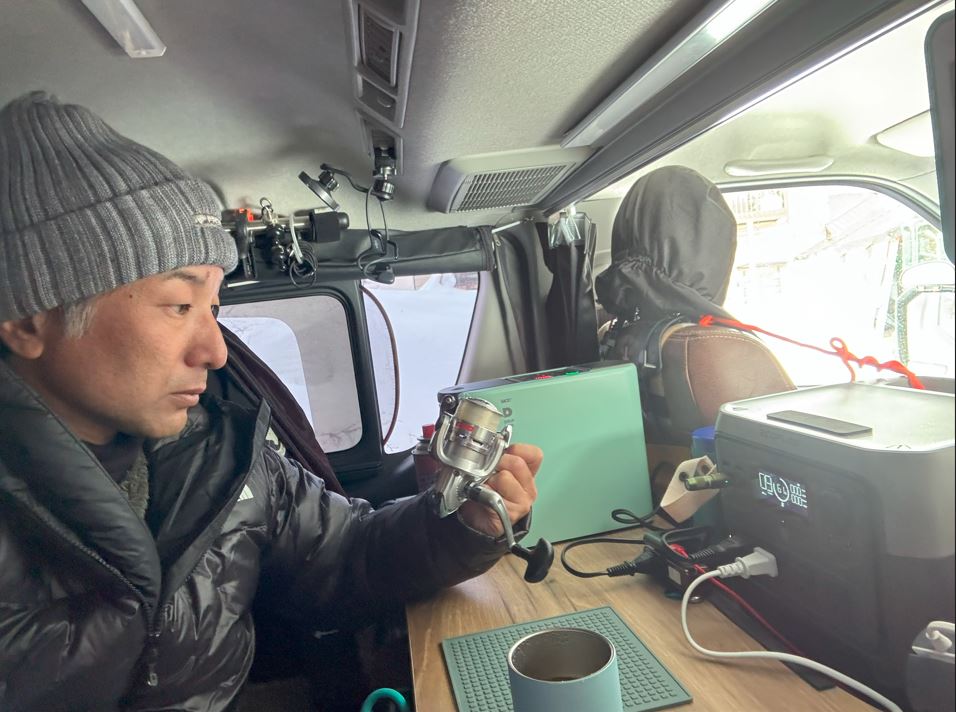 釣りに特化した収納スペースのある茂手木車