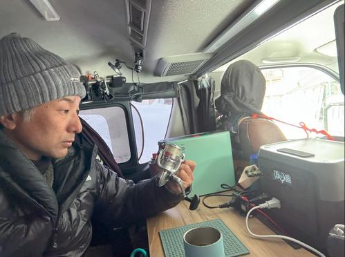 釣りに特化した収納スペースのある茂手木車